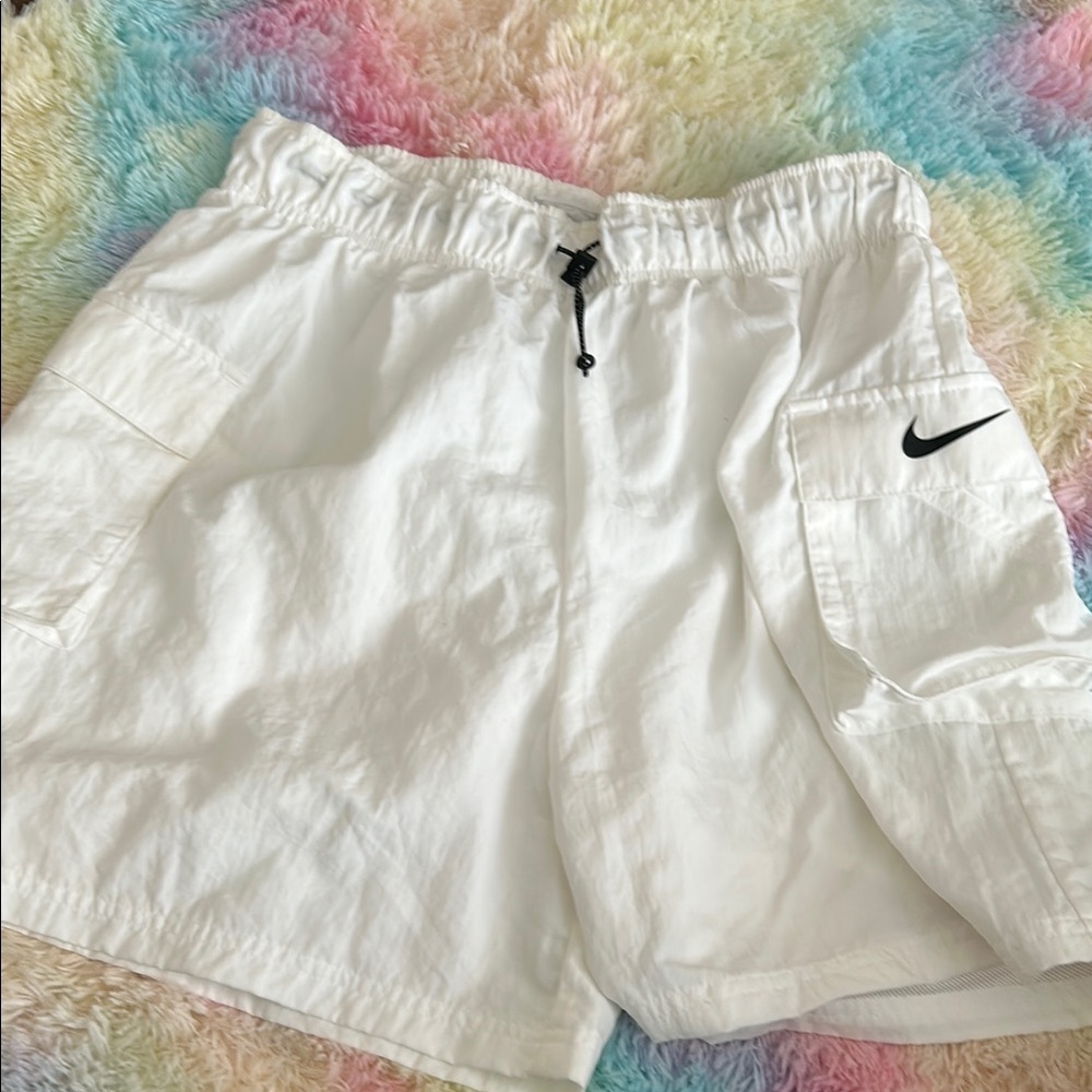 White Nike Athletic Shorts